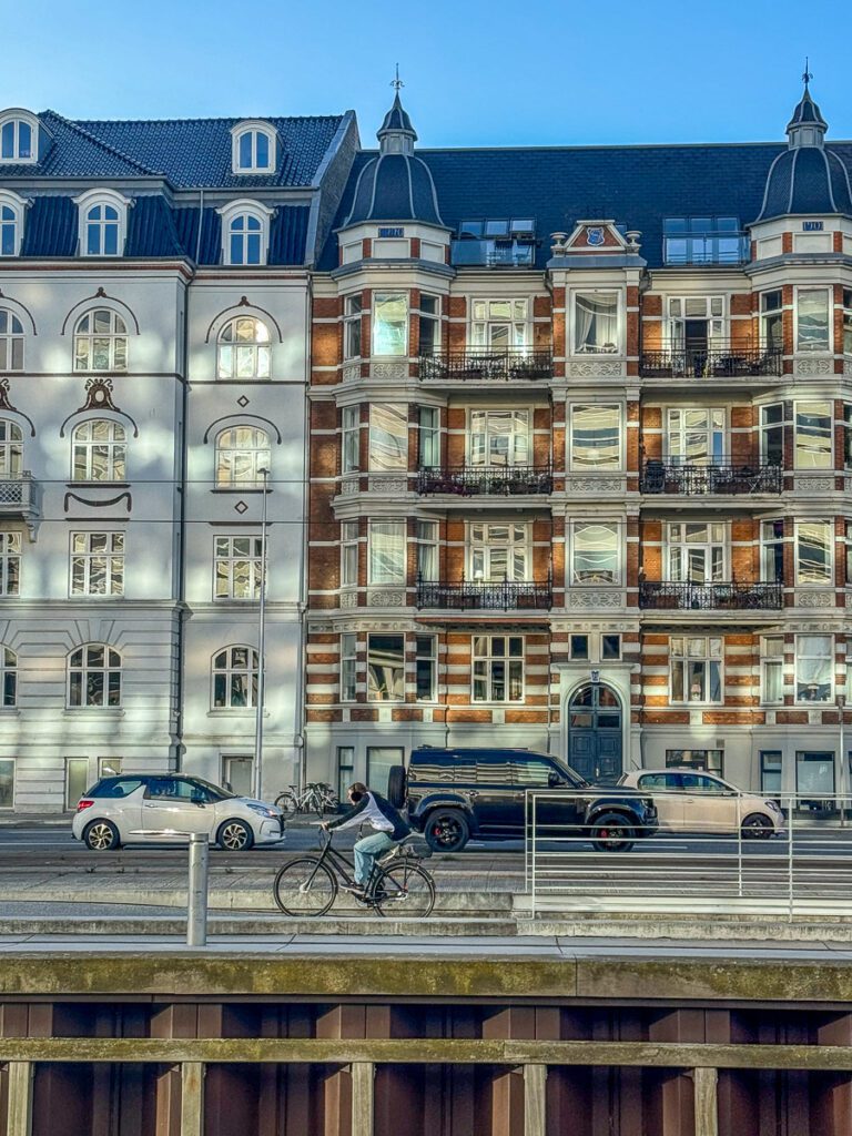 Hausfassaden nahe Aarhus Hafen