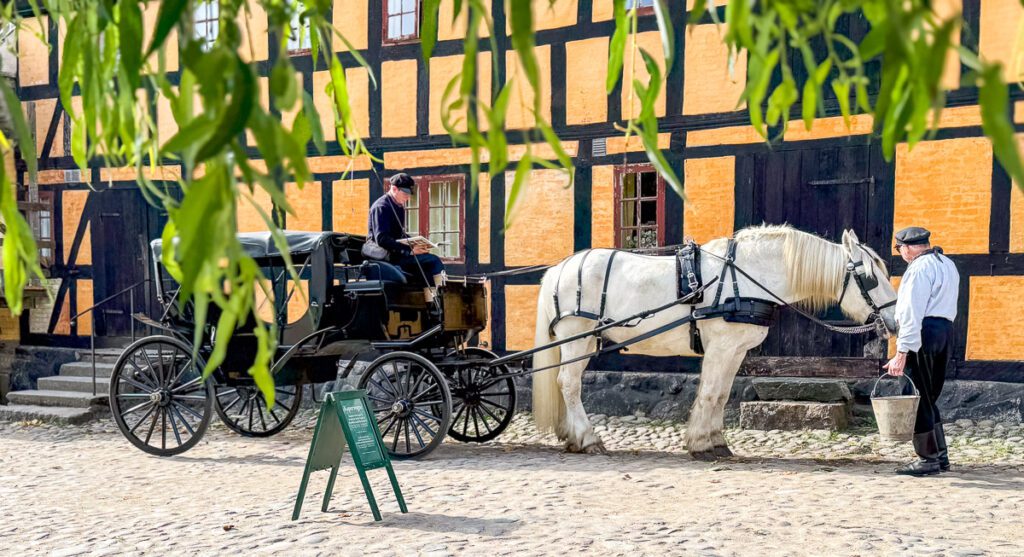Pferdekutsche in Den Gamle By Aarhus