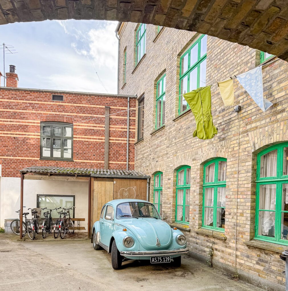Vintage car in Den Gamle By Aarhus