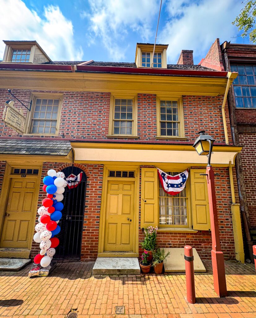 Haus mit gelben Türen, Elfreth´s Alley, Philadelphia