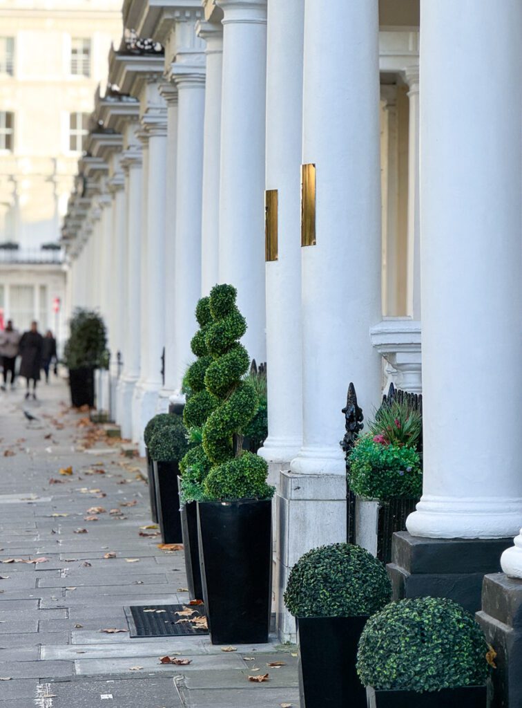 Details viktorianische Häuser, Bayswater, London