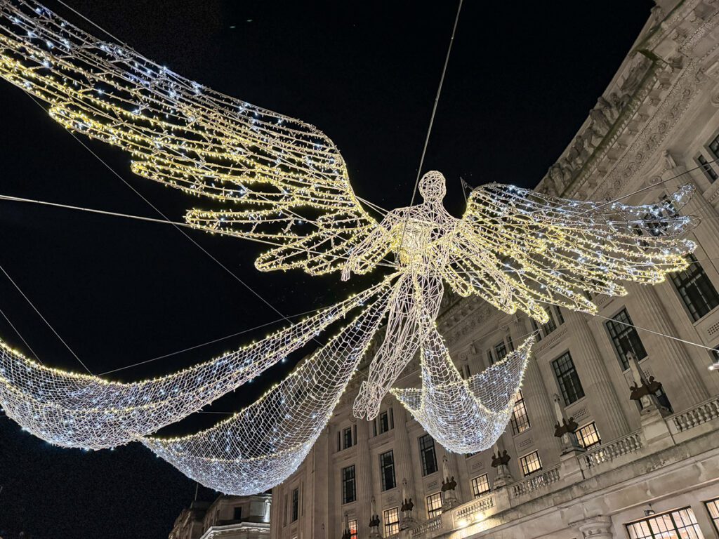 London Weihnachtsbeleuchtung - Engel