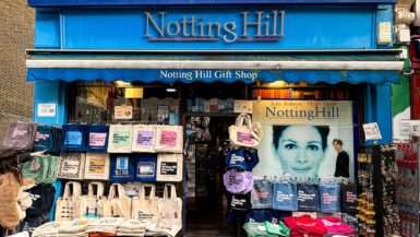 Der legendäre Buchladen aus dem Film Notting Hill mit Julia Roberts