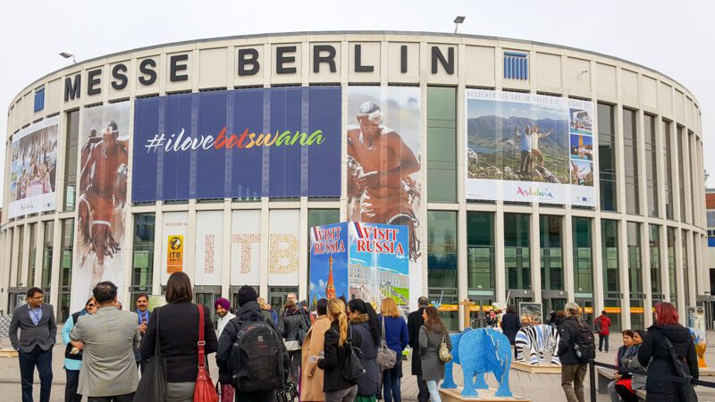 Messehalle von der ITB Berlin, fotografiert im Jahr 2017