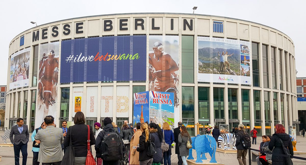 Messehalle von der ITB Berlin, fotografiert im Jahr 2017